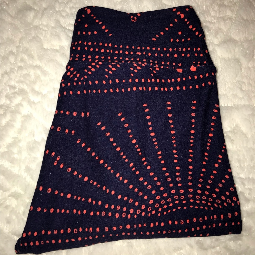 Navy/pink Lularoe Leggings (one size)